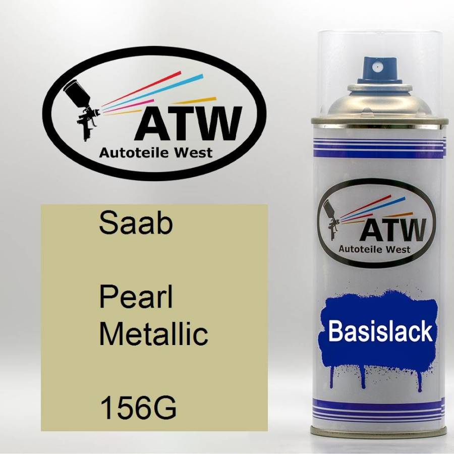 Saab, Pearl Metallic, 156G: 400ml Sprühdose, von ATW Autoteile West.